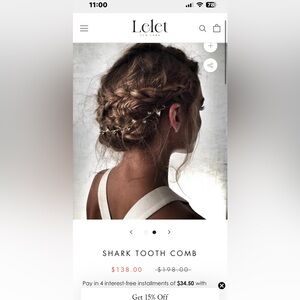 Lelet New York Shark Tooth Comb